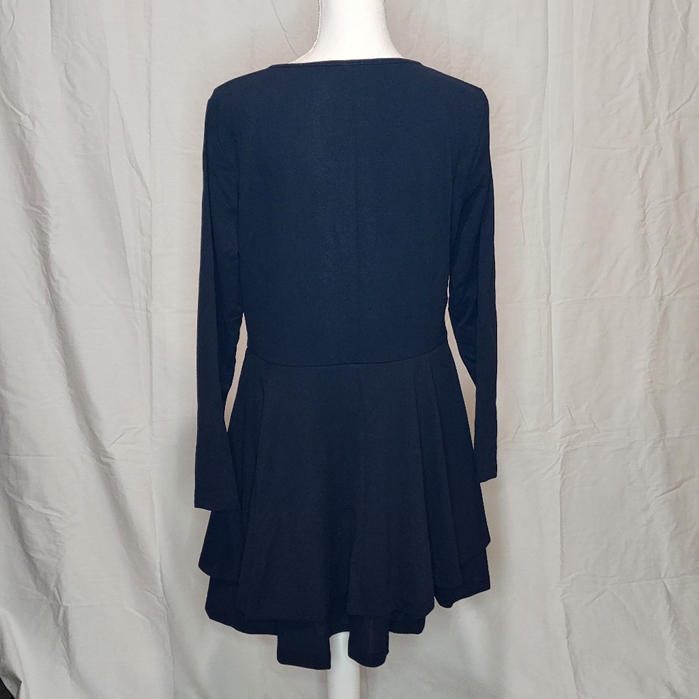 SHEIN Women's V-neck Two-Layer Hem Mini Dress NWT - Picture 7 of 12
